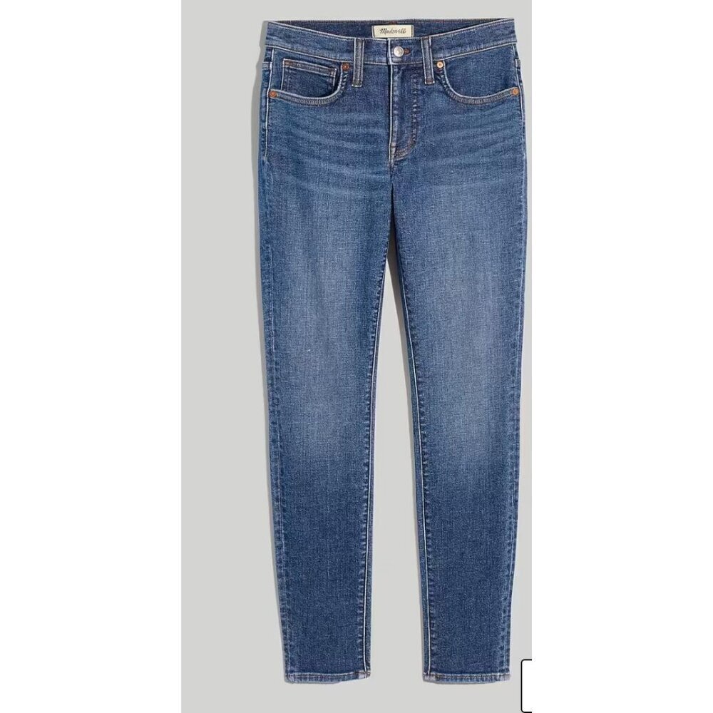Madewell $138 9" Mid-Rise Skinny Jeans Heathfield Wash Size 24 NG234